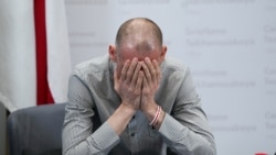 Сергей Тихановский на пресс-конференции после освобождения в Вильнюсе, 22 июня 2025 года
